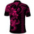 Hawaiian Tribal Polo Shirt Polynesian Kakau Turtle Pink LT9 - Polynesian Pride