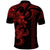 Hawaiian Tribal Polo Shirt Polynesian Kakau Turtle Red LT9 - Polynesian Pride