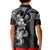 Hawaiian Tribal Kid Polo Shirt Polynesian Kakau Turtle - White LT9 - Polynesian Pride