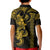 Hawaiian Tribal Kid Polo Shirt Polynesian Kakau Turtle - Yellow LT9 - Polynesian Pride