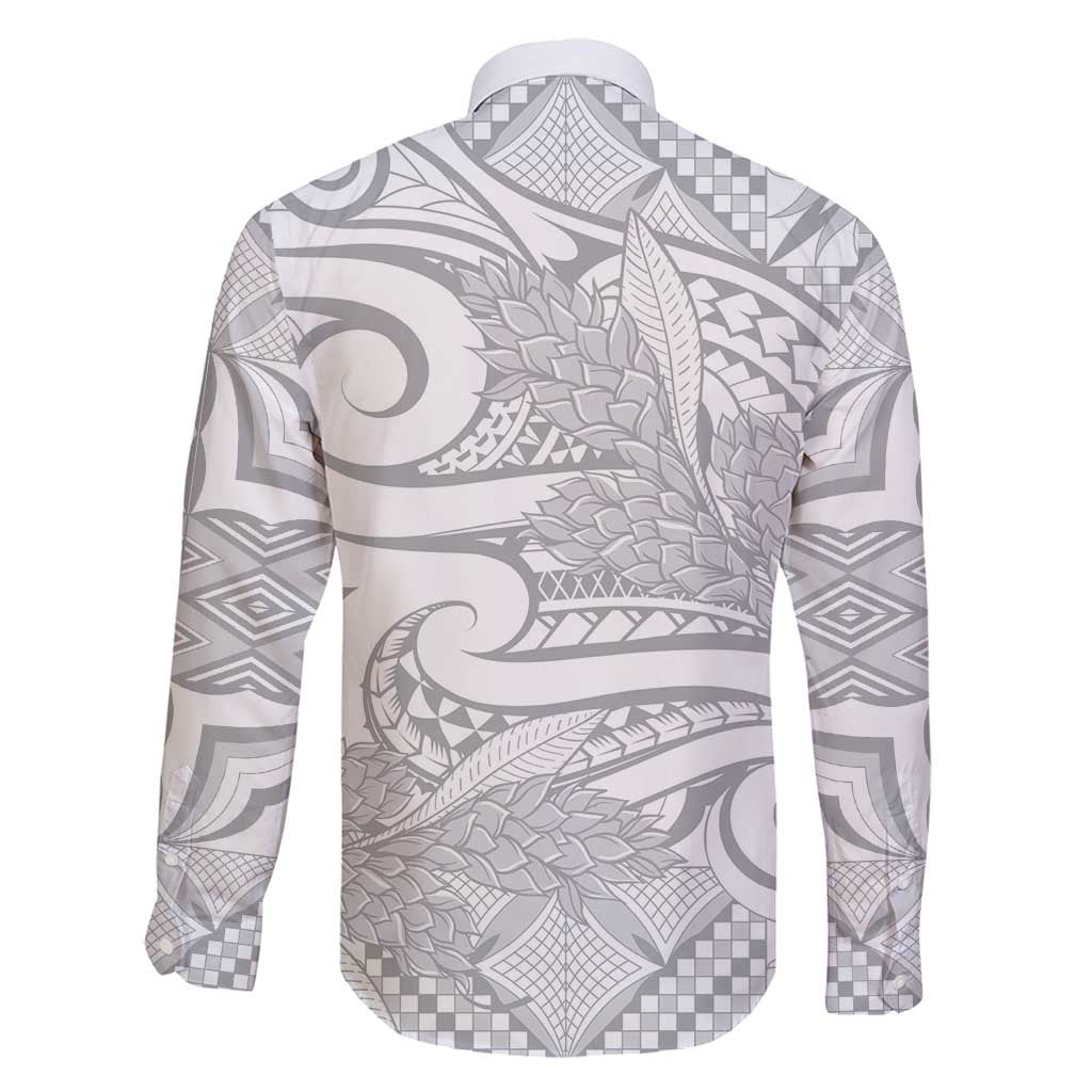 Lotu Tamaiti Samoa Siapo Family Matching Mermaid Dress and Hawaiian Shirt White Sunday With Teuila Torch Ginger