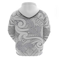 Lotu Tamaiti Samoa Siapo Hoodie White Sunday With Teuila Torch Ginger