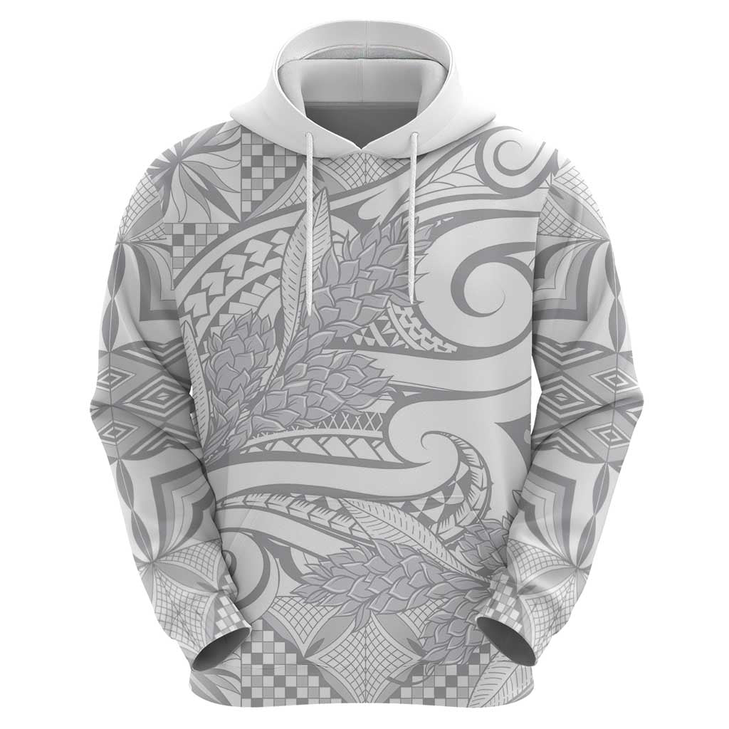 Lotu Tamaiti Samoa Siapo Hoodie White Sunday With Teuila Torch Ginger