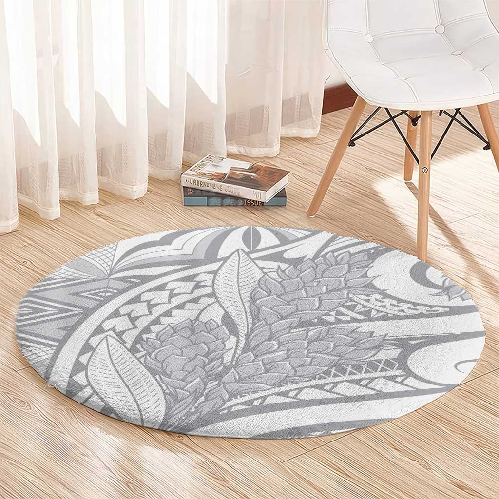 Lotu Tamaiti Samoa Siapo Round Carpet White Sunday With Teuila Torch Ginger