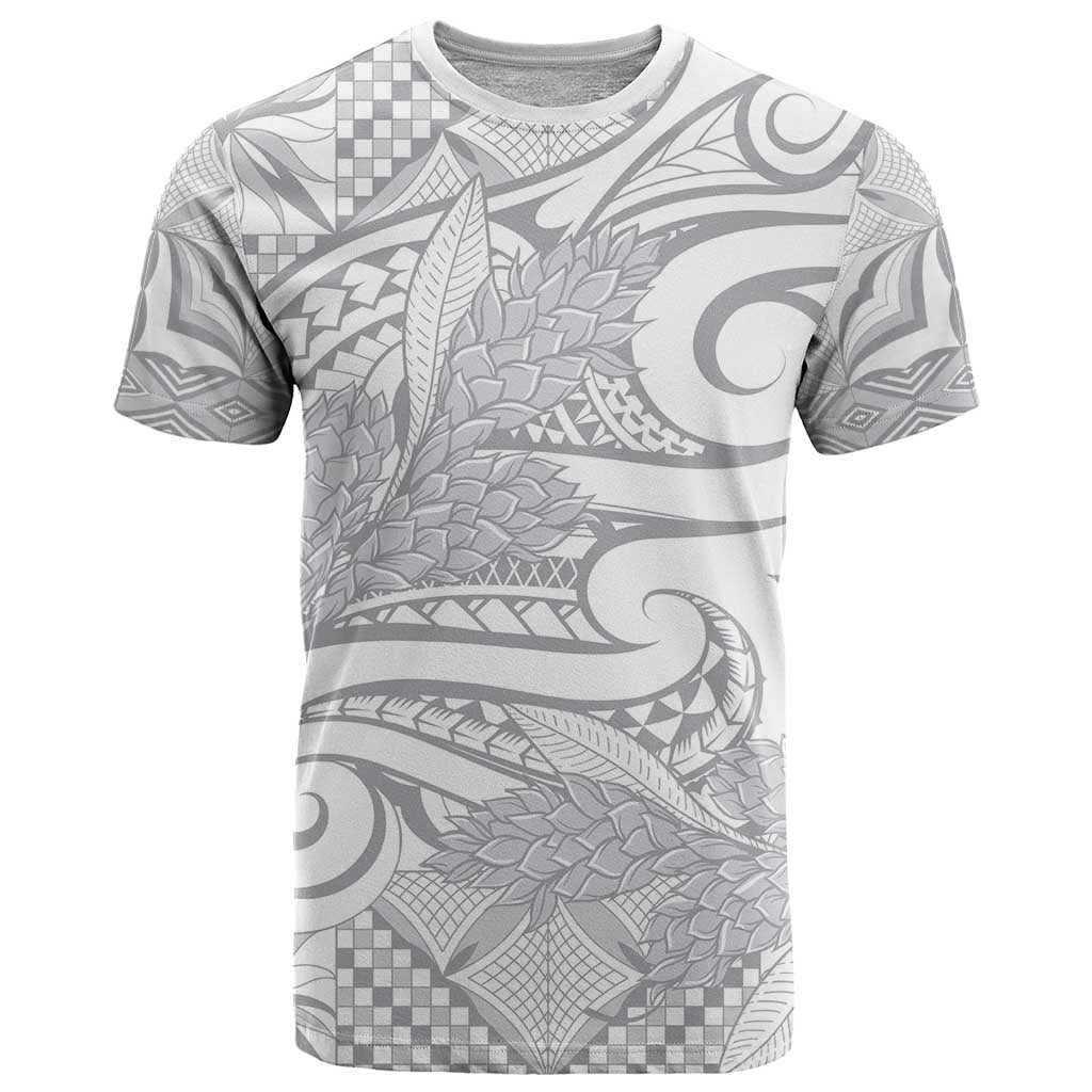 Lotu Tamaiti Samoa Siapo T Shirt White Sunday With Teuila Torch Ginger