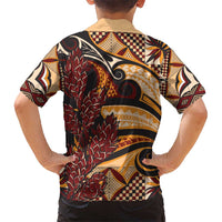 Vintage Samoa Siapo Kid Hawaiian Shirt With Teuila Torch Ginger