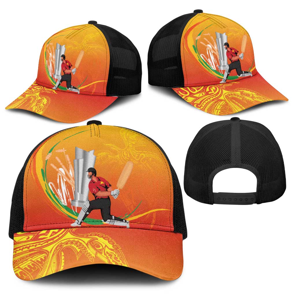 Cricket PNG East Asia-Pacific Baseball Net Cap Papua New Guinea Rise to Power - Polynesian Pride