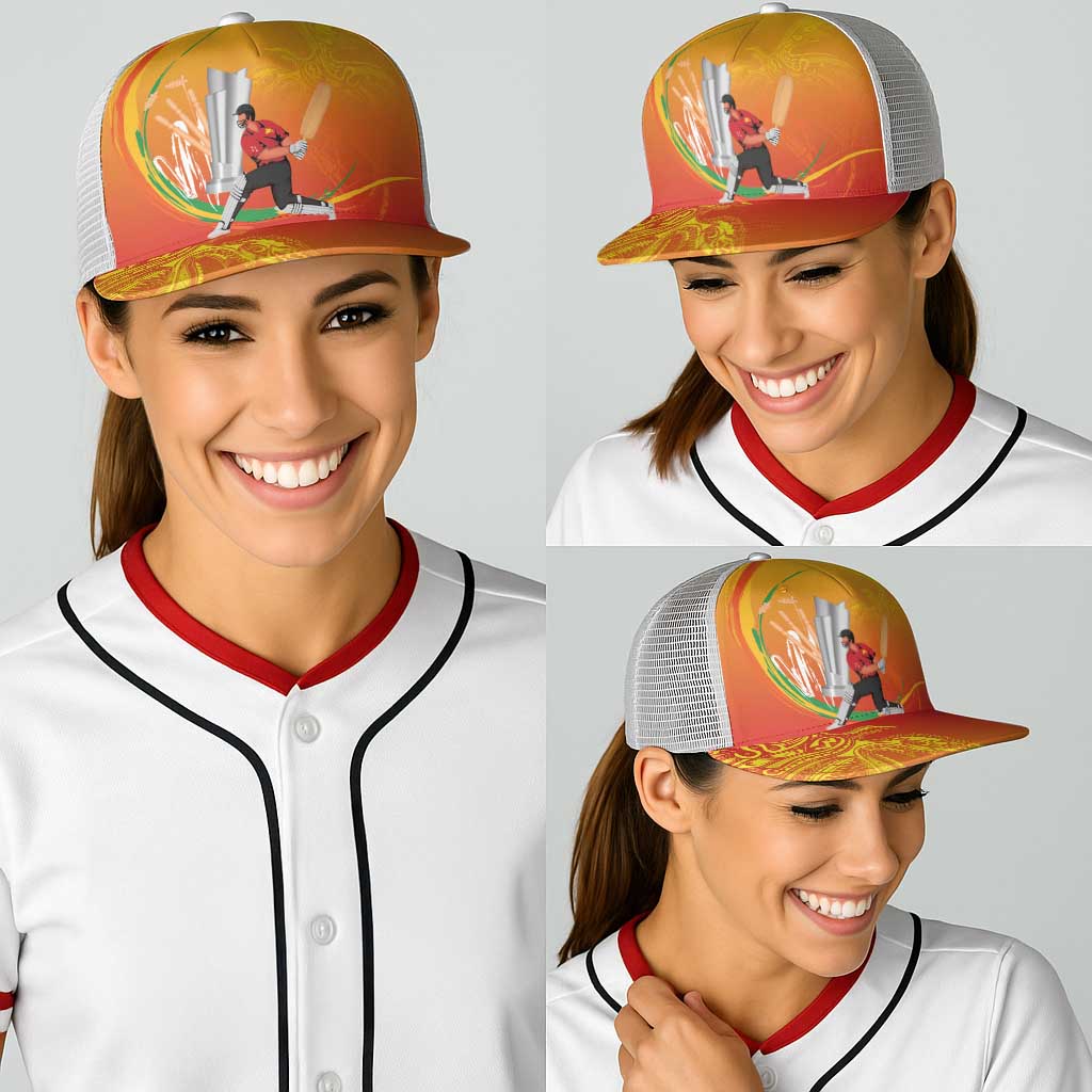 Cricket PNG East Asia-Pacific Baseball Net Cap Papua New Guinea Rise to Power - Polynesian Pride