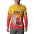 Custom Cricket PNG East Asia-Pacific Button Sweatshirt Papua New Guinea Rise to Power - Polynesian Pride
