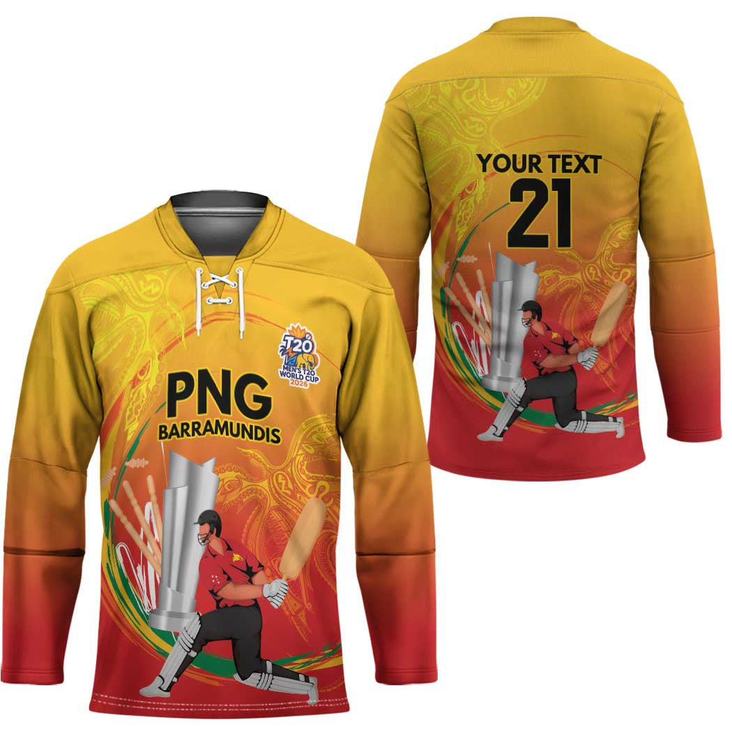 Custom Cricket PNG East Asia-Pacific Hockey Jersey Papua New Guinea Rise to Power - Polynesian Pride
