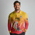 Custom Cricket PNG East Asia-Pacific Long Sleeve Polo Shirt Papua New Guinea Rise to Power - Polynesian Pride