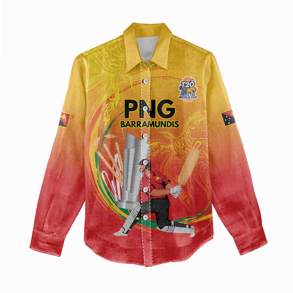 Custom Cricket PNG East Asia-Pacific Women Casual Shirt Papua New Guinea Rise to Power - Polynesian Pride