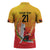 Custom Cricket PNG East Asia-Pacific Zipper Polo Shirt Papua New Guinea Rise to Power - Polynesian Pride