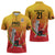 Custom Cricket PNG East Asia-Pacific Zipper Polo Shirt Papua New Guinea Rise to Power - Polynesian Pride
