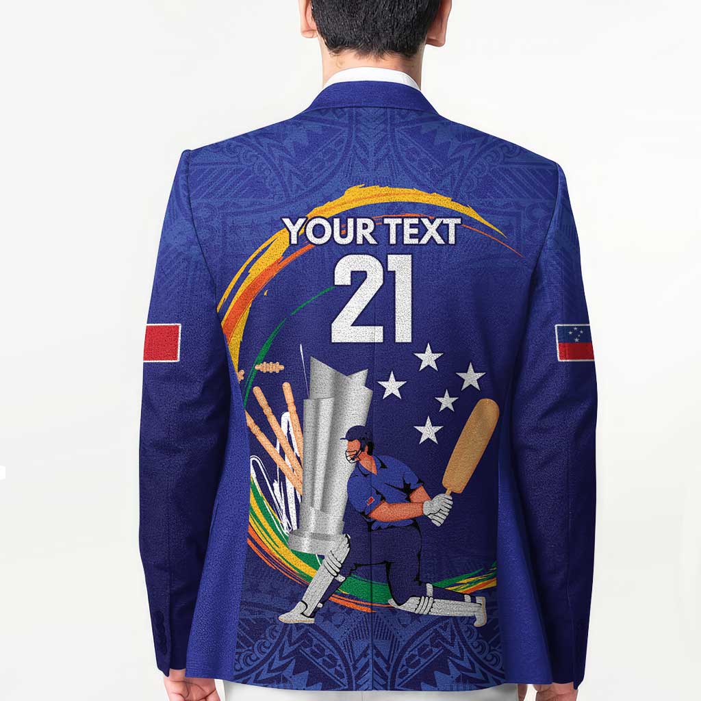 Custom Cricket Samoa East Asia-Pacific Blazer Samoa Storming the Limits - Polynesian Pride
