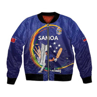 Custom Cricket Samoa East Asia-Pacific Bomber Jacket Samoa Storming the Limits - Polynesian Pride