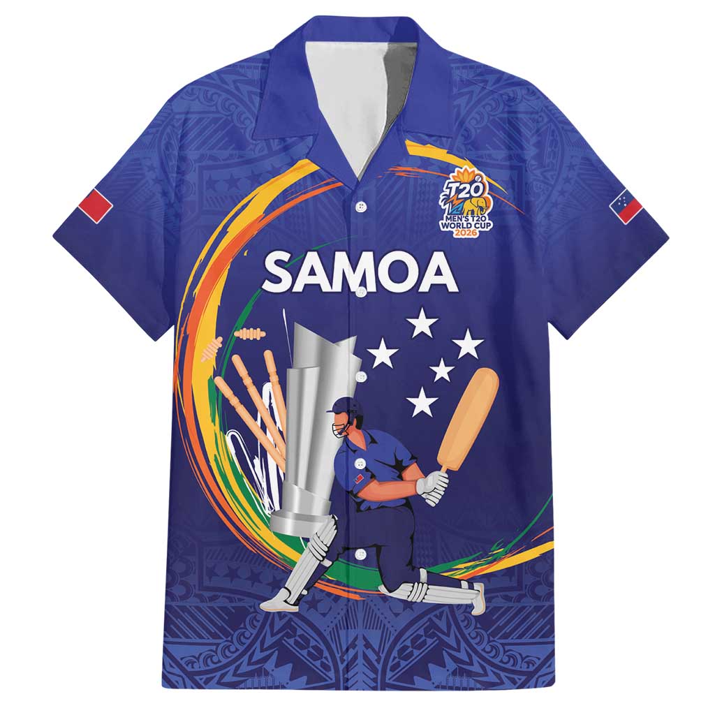 Custom Cricket Samoa East Asia-Pacific Hawaiian Shirt Samoa Storming the Limits - Polynesian Pride