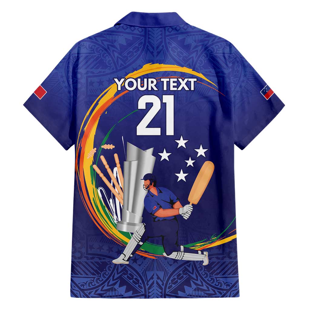 Custom Cricket Samoa East Asia-Pacific Hawaiian Shirt Samoa Storming the Limits - Polynesian Pride