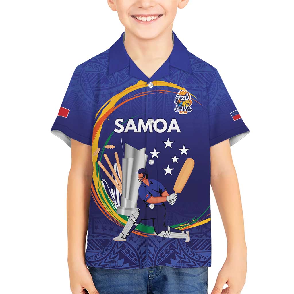 Custom Cricket Samoa East Asia-Pacific Hawaiian Shirt Samoa Storming the Limits - Polynesian Pride