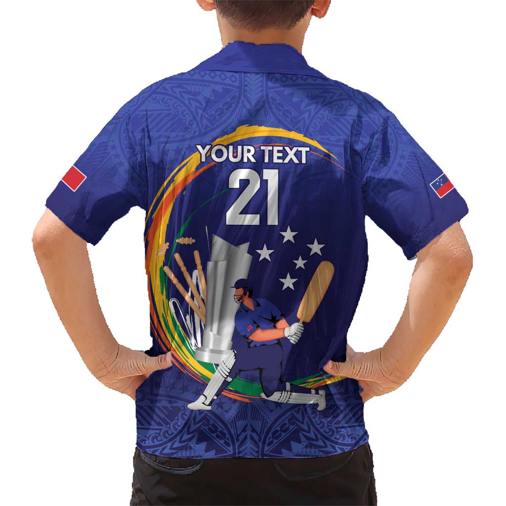 Custom Cricket Samoa East Asia-Pacific Hawaiian Shirt Samoa Storming the Limits - Polynesian Pride