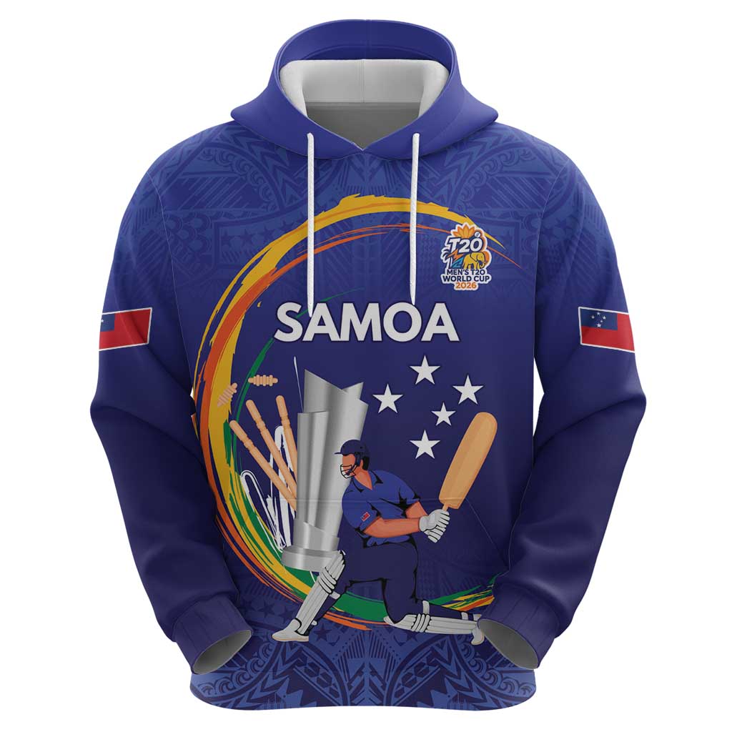 Custom Cricket Samoa East Asia-Pacific Hoodie Samoa Storming the Limits - Polynesian Pride