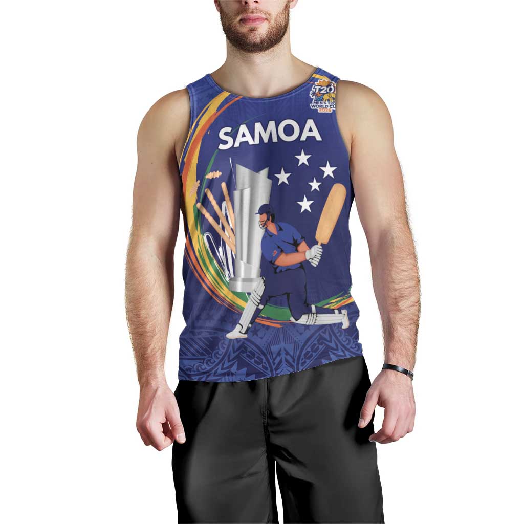 Custom Cricket Samoa East Asia-Pacific Men Tank Top Samoa Storming the Limits - Polynesian Pride
