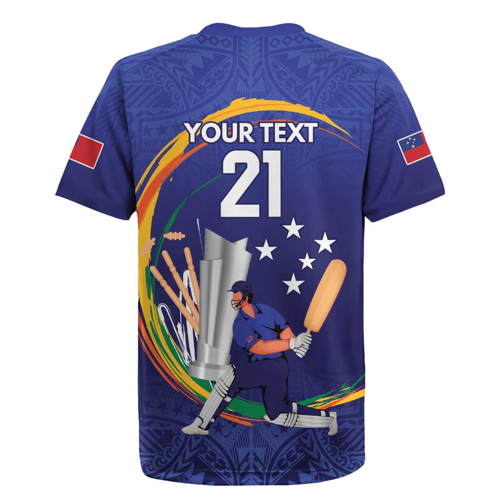 Custom Cricket Samoa East Asia-Pacific Rugby Jersey Samoa Storming the Limits - Polynesian Pride