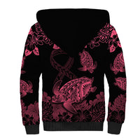 personalised-polynesian-turtle-ribbon-sherpa-hoodie-think-pink-breast-cancer-with-pacific-hibiscus