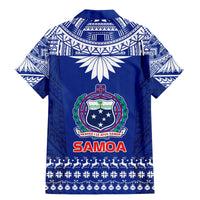 Toa Samoa Christmas Family Matching Mermaid Dress and Hawaiian Shirt Samoa Siva Tau Manuia Le Kerisimasi Blue Vibe LT9 - Polynesian Pride