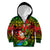Personalised Vanuatu Joyeux Noel Kid Hoodie Christmas Santas God Yumi LT9 Zip Hoodie Reggae - Polynesian Pride