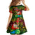 Personalised Vanuatu Joyeux Noel Kid Short Sleeve Dress Christmas Santas God Yumi LT9 - Polynesian Pride