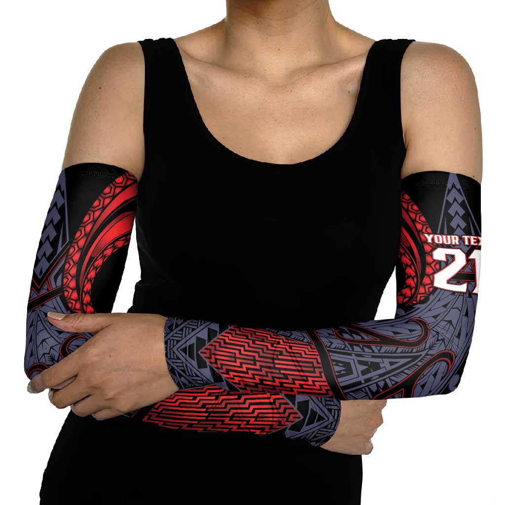 Custom New Zealand Arm Sleeves Maori Kiwiana Pattern Tukutuku Motif
