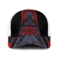 New Zealand Baseball Net Cap Maori Kiwiana Pattern Tukutuku Motif