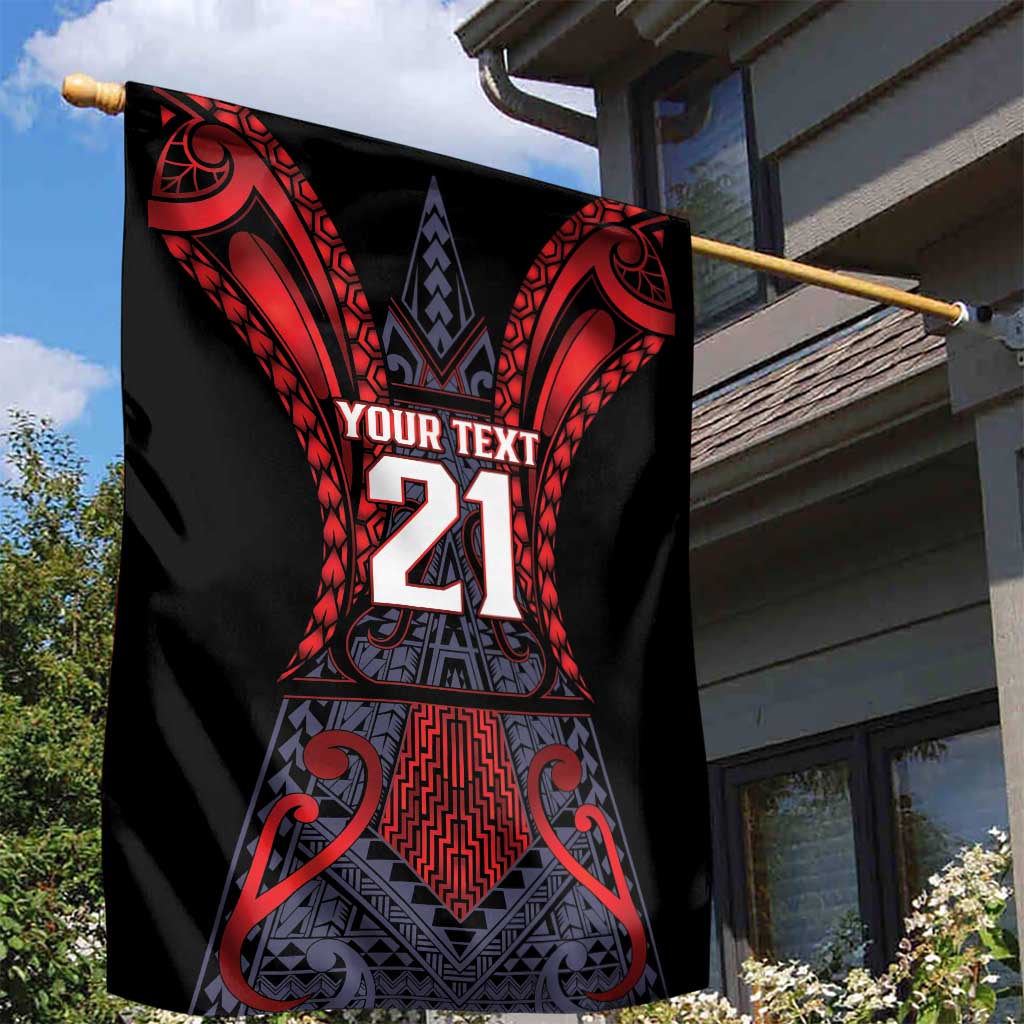 Custom New Zealand Garden Flag Maori Kiwiana Pattern Tukutuku Motif LT9 - Polynesian Pride