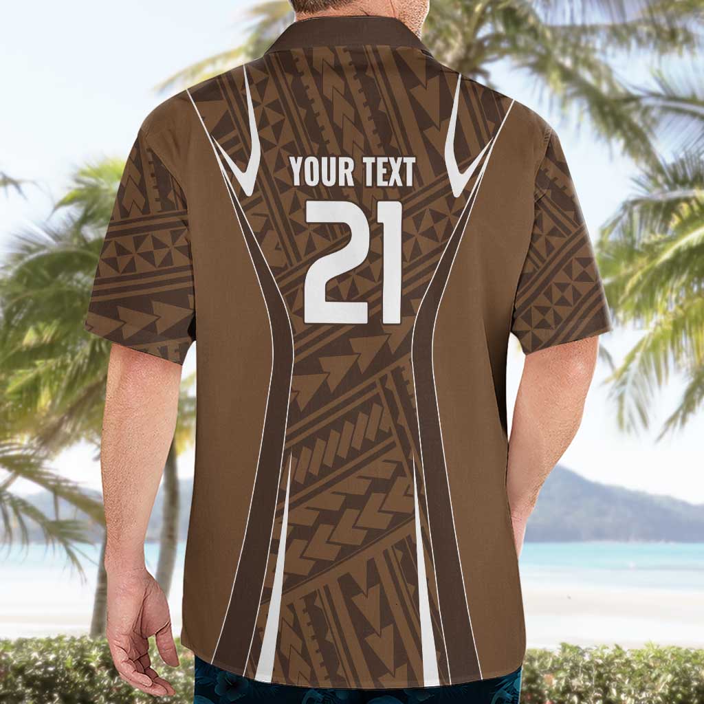 Custom Oceania Football Bula Fiji Hawaiian Shirt Polynesian Tribal Pattern