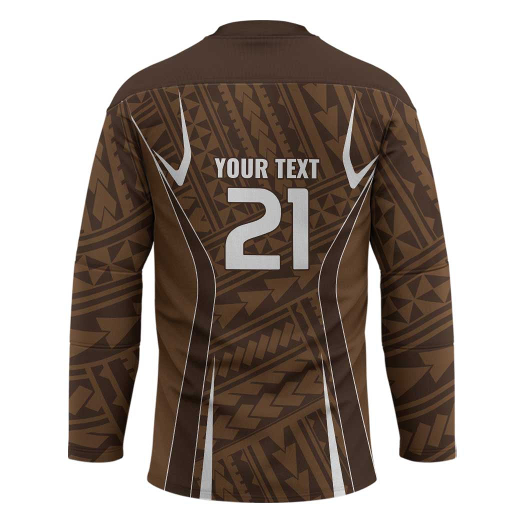 Custom Oceania Football Bula Fiji Hockey Jersey Polynesian Tribal Pattern LT9 - Polynesian Pride