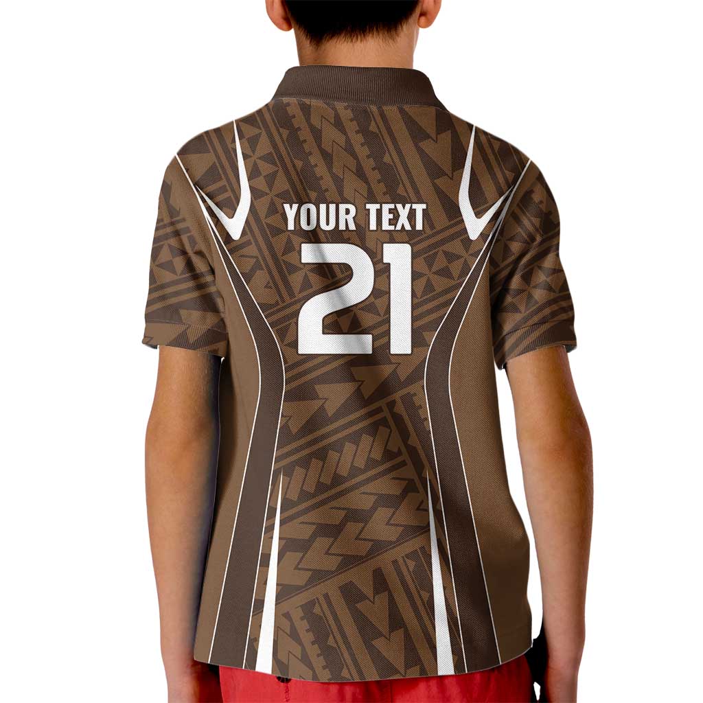 Custom Oceania Football Bula Fiji Kid Polo Shirt Polynesian Tribal Pattern LT9 - Polynesian Pride