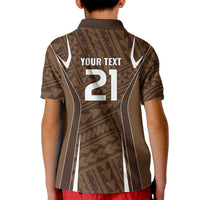 Custom Oceania Football Bula Fiji Kid Polo Shirt Polynesian Tribal Pattern LT9 - Polynesian Pride