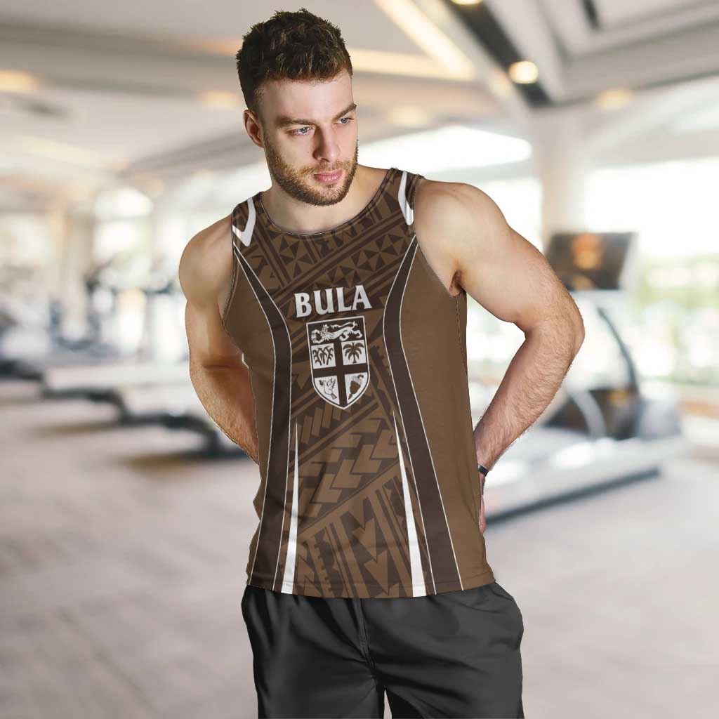 Custom Oceania Football Bula Fiji Men Tank Top Polynesian Tribal Pattern