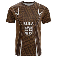 Custom Oceania Football Bula Fiji T Shirt Polynesian Tribal Pattern