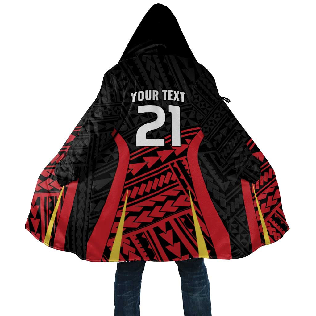 Custom Oceania Football Papua New Guinea Cloak Polynesian Tribal Pattern