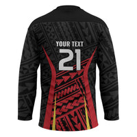 Custom Oceania Football Papua New Guinea Hockey Jersey Polynesian Tribal Pattern