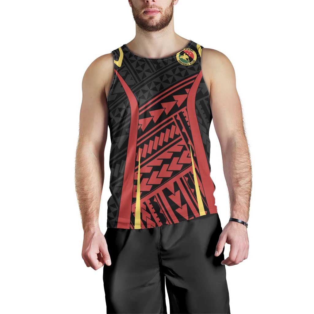 Custom Oceania Football Papua New Guinea Men Tank Top Polynesian Tribal Pattern LT9 - Polynesian Pride