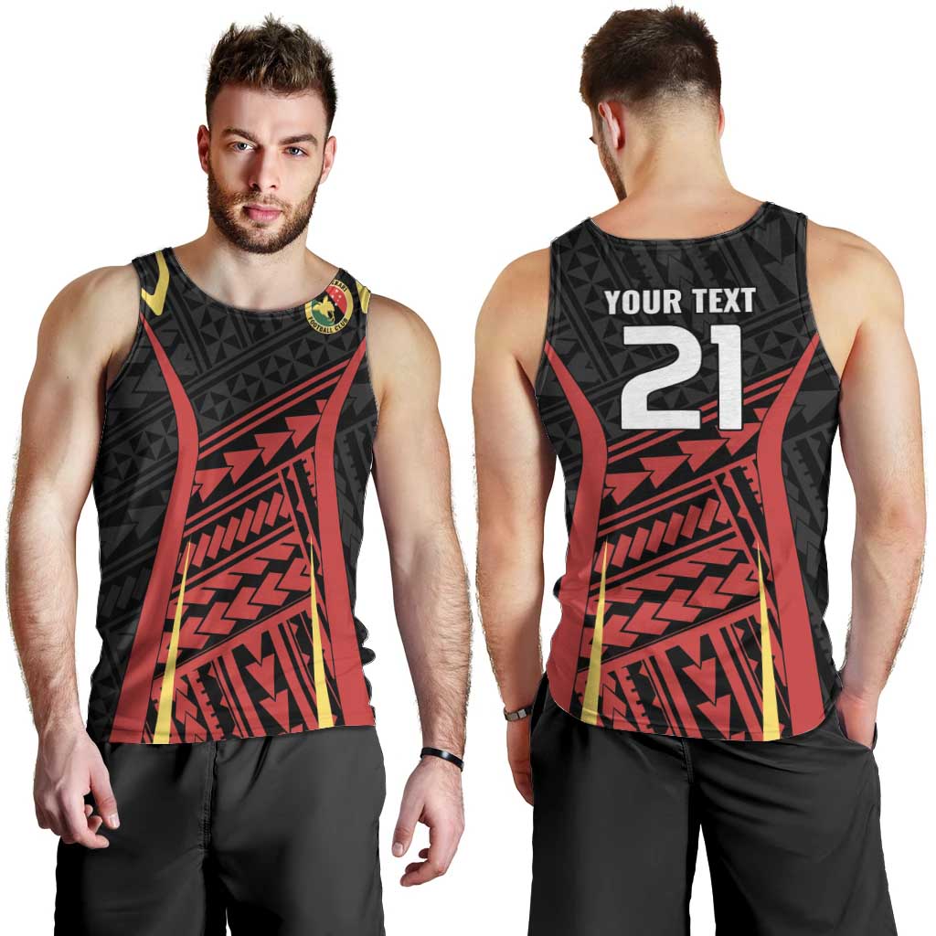 Custom Oceania Football Papua New Guinea Men Tank Top Polynesian Tribal Pattern LT9 - Polynesian Pride