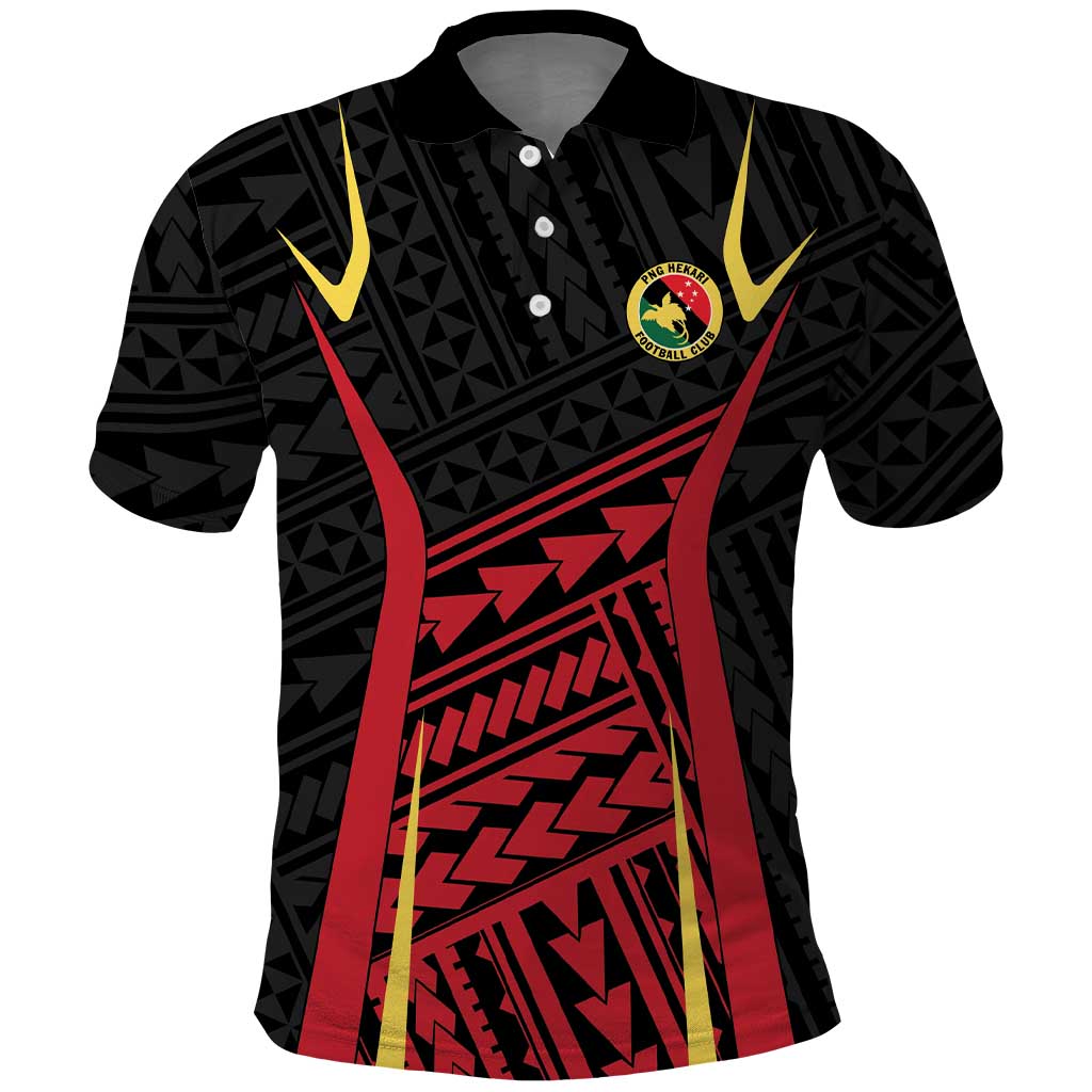 Custom Oceania Football Papua New Guinea Polo Shirt Polynesian Tribal Pattern