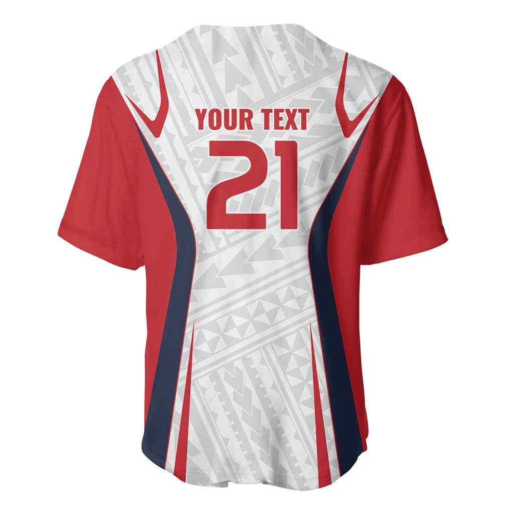 Custom Oceania Football Tahiti Baseball Jersey Polynesian Tribal Pattern