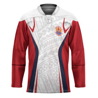 Custom Oceania Football Tahiti Hockey Jersey Polynesian Tribal Pattern