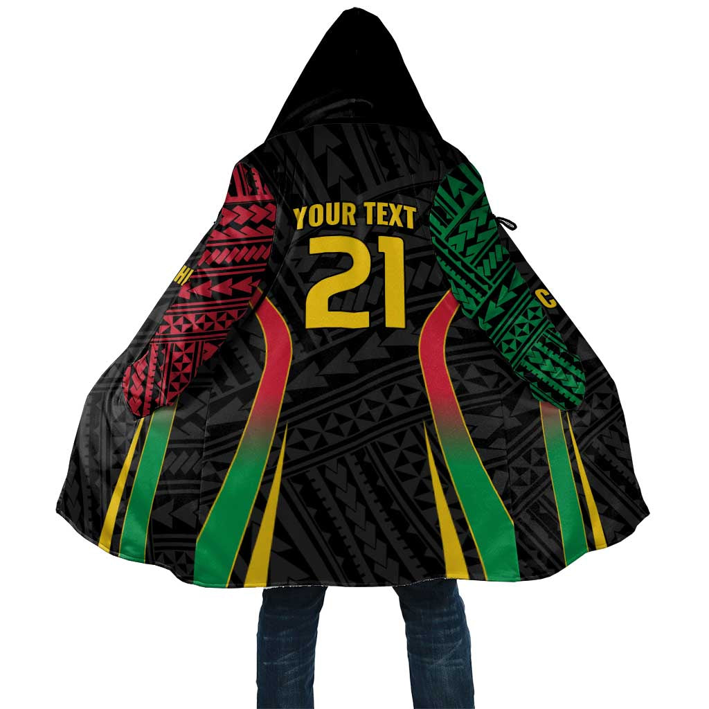 Custom Oceania Football Vanuatu Cloak Polynesian Tribal Pattern