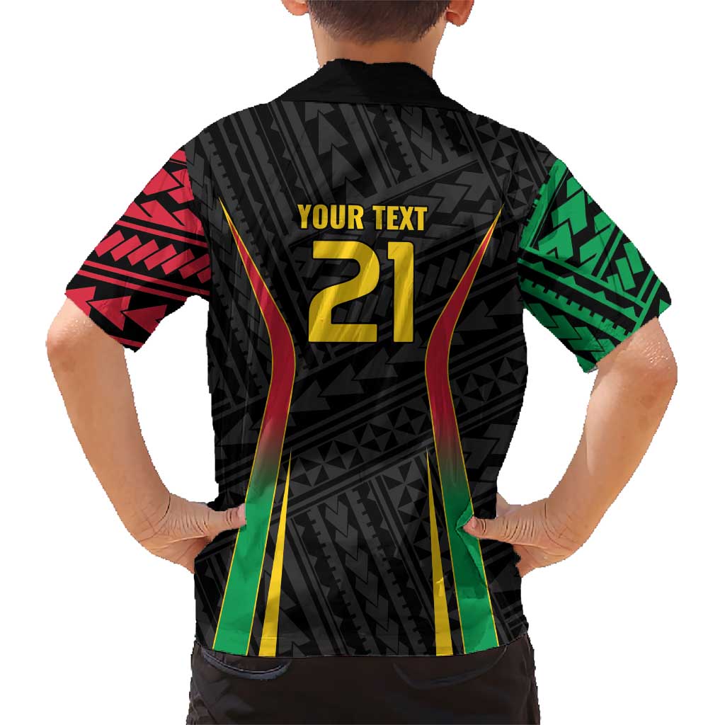Custom Oceania Football Vanuatu Hawaiian Shirt Polynesian Tribal Pattern