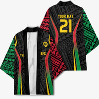 Custom Oceania Football Vanuatu Kimono Polynesian Tribal Pattern
